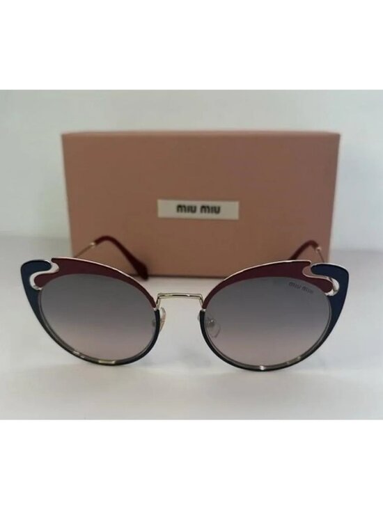 New Authentic Miu Miu MU 57TS HB5GR0* 3N Metal Women Noir sunglasses main image 8